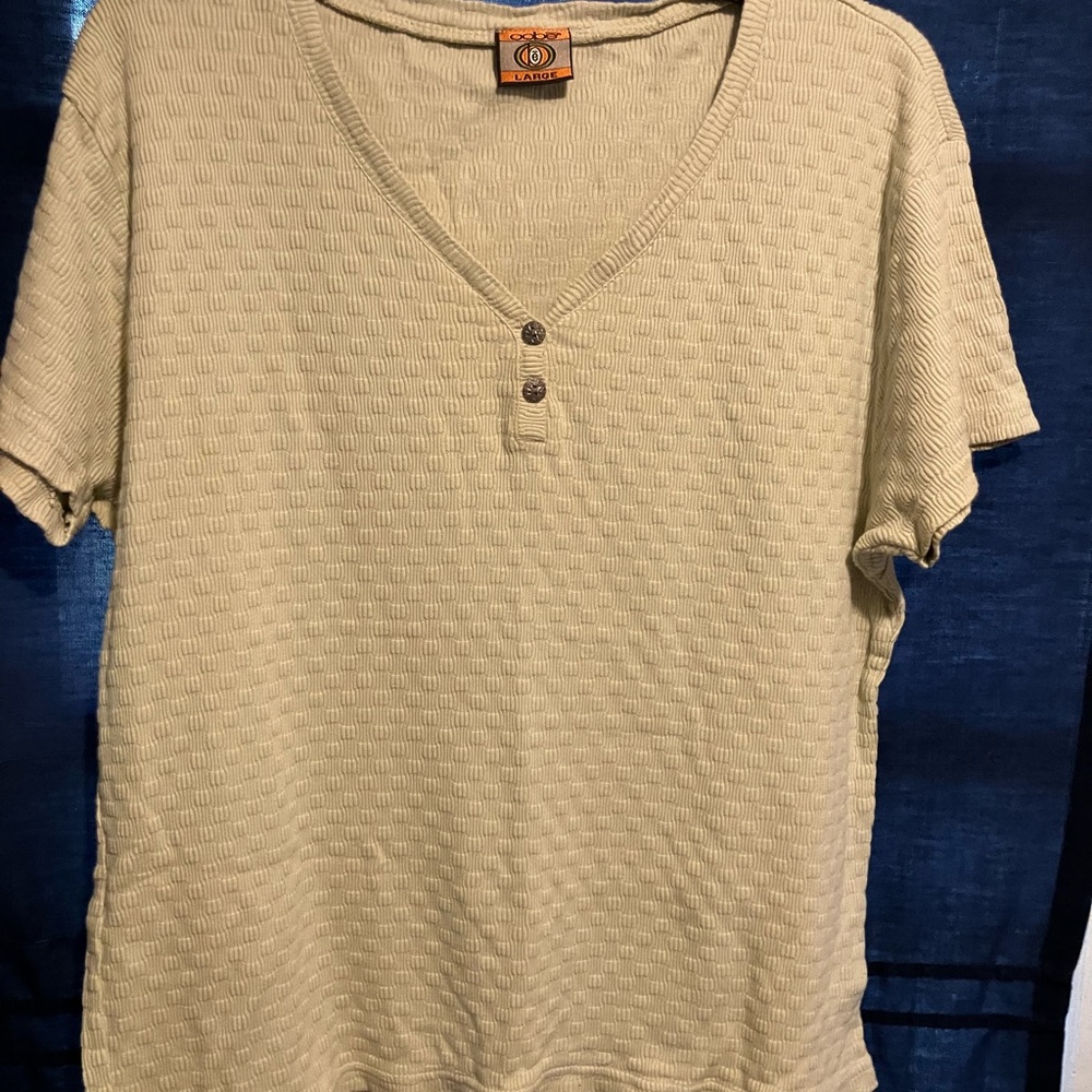 Oobe ladies Tan V-Neck Top